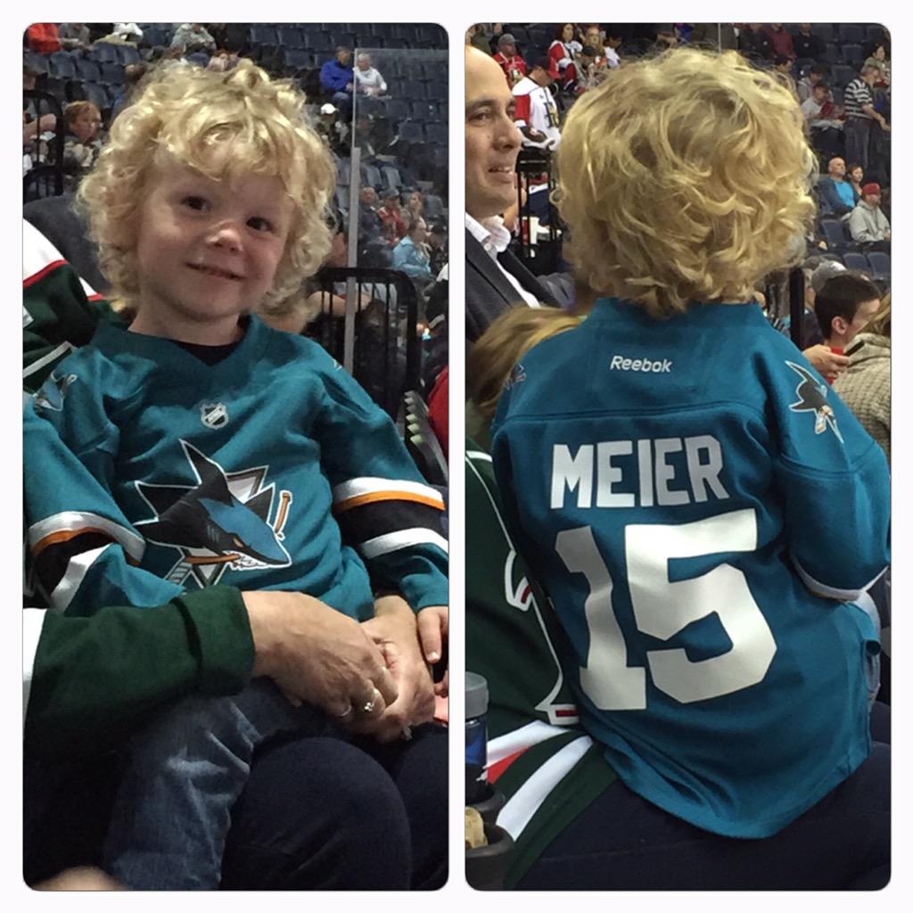 ChrissyBee24's tweet photo. We have a little @SanJoseSharks in @HFXMooseheads #MooseCountry @MeierTimo http://t.co/gV0hb0mXmr