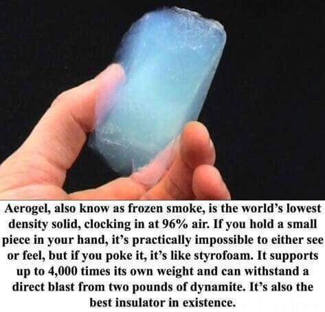 syed_saifahmed's tweet photo. Aerogel! #FrozenSmoke http://t.co/TWYnI1VXLO