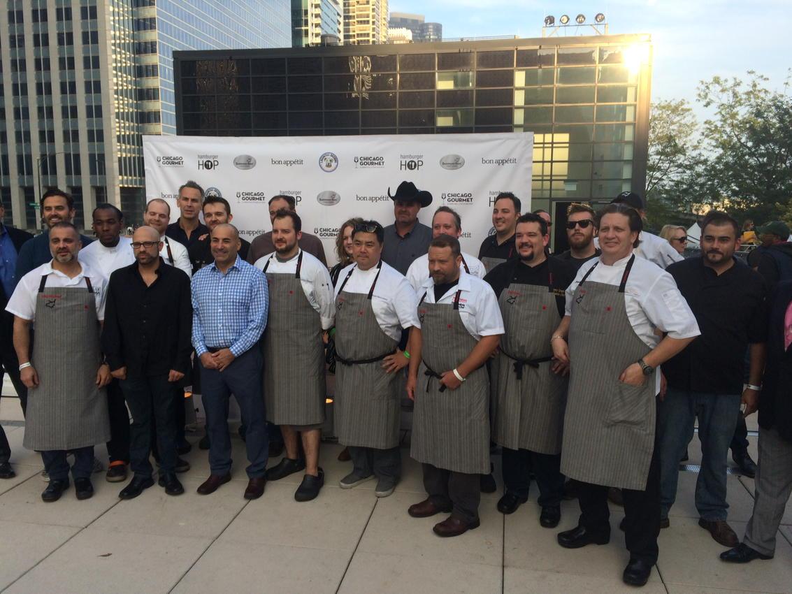 #hamburgerhop chefs getting ready to flip some burgers