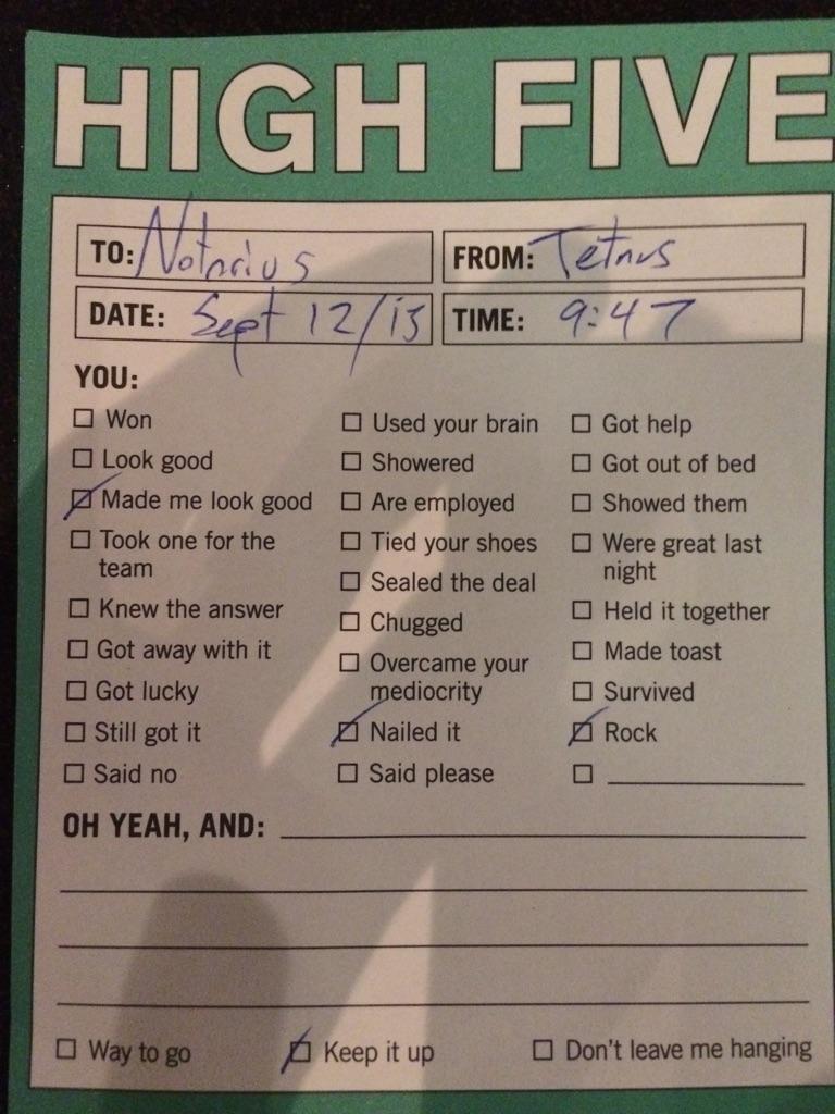 notimprov's tweet photo. Check out this legit audience feedback at the last #NOTwest show. #notjoking #somebodyactuallygaveusthis @KoiCalgary http://t.co/CEezuosj0o