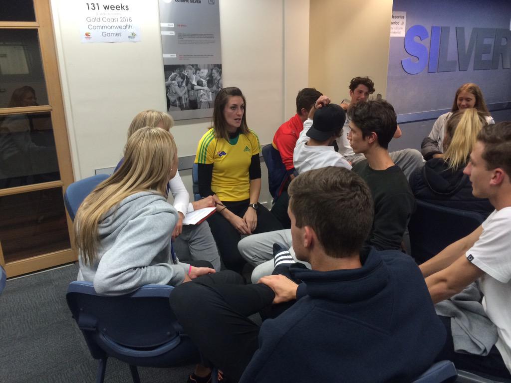 AustralianAths's tweet image. Wonderful to have one of our Flame team captains sharing with our U19squad athletes #developingourfuture