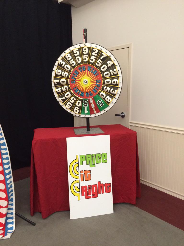 FPUPAC's tweet photo. Getting set up for the Price is Right! Looks like it's going to be a fun evening! Join us @ 8pm in Spag! http://t.co/7rt6HbkVT1