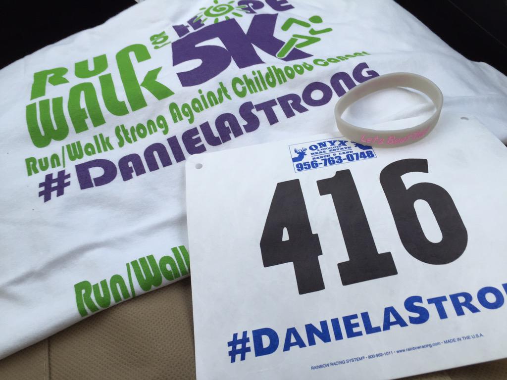 hernzoa's tweet image. Ready for tomorrow! 😊 glad to be able to participate #danielastrong