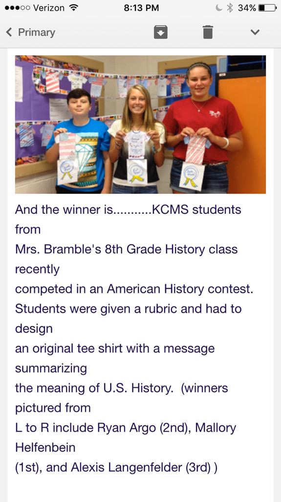 KCMSTrojans's tweet image. And the winner is...#ushistory