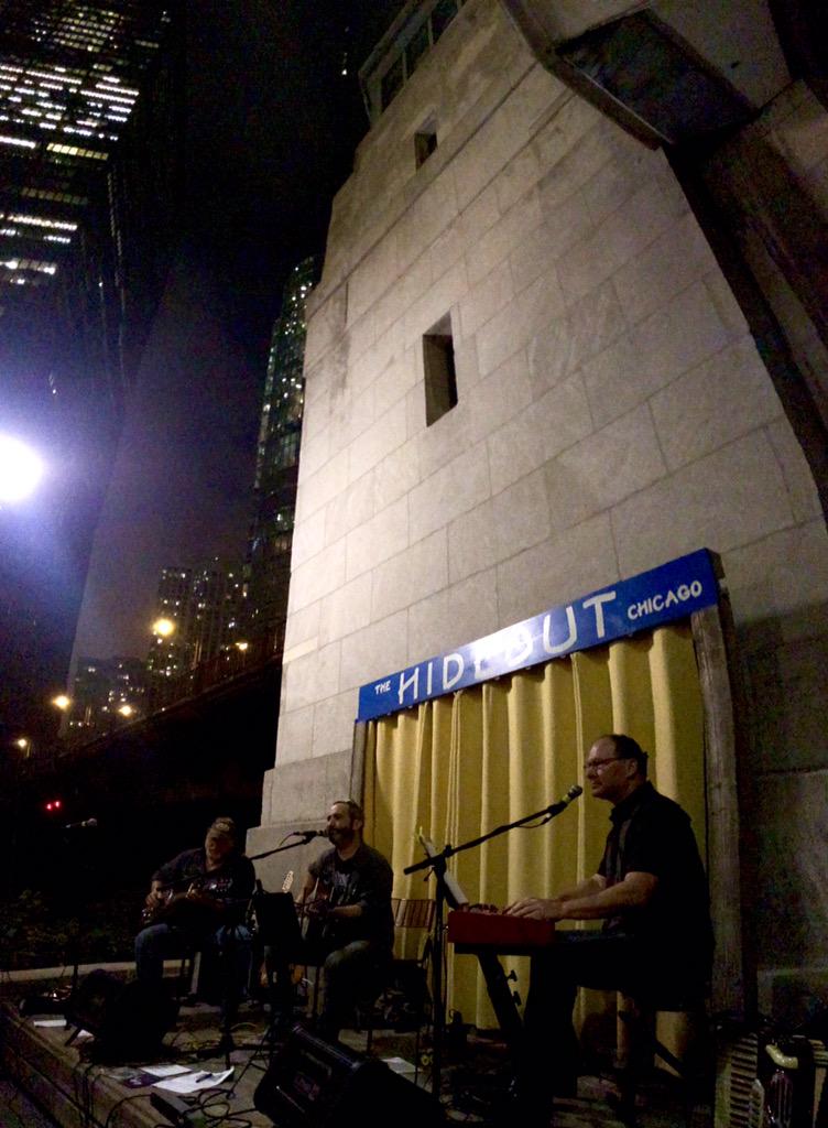 Gerald Dowd and company tonight at the Riverwalk