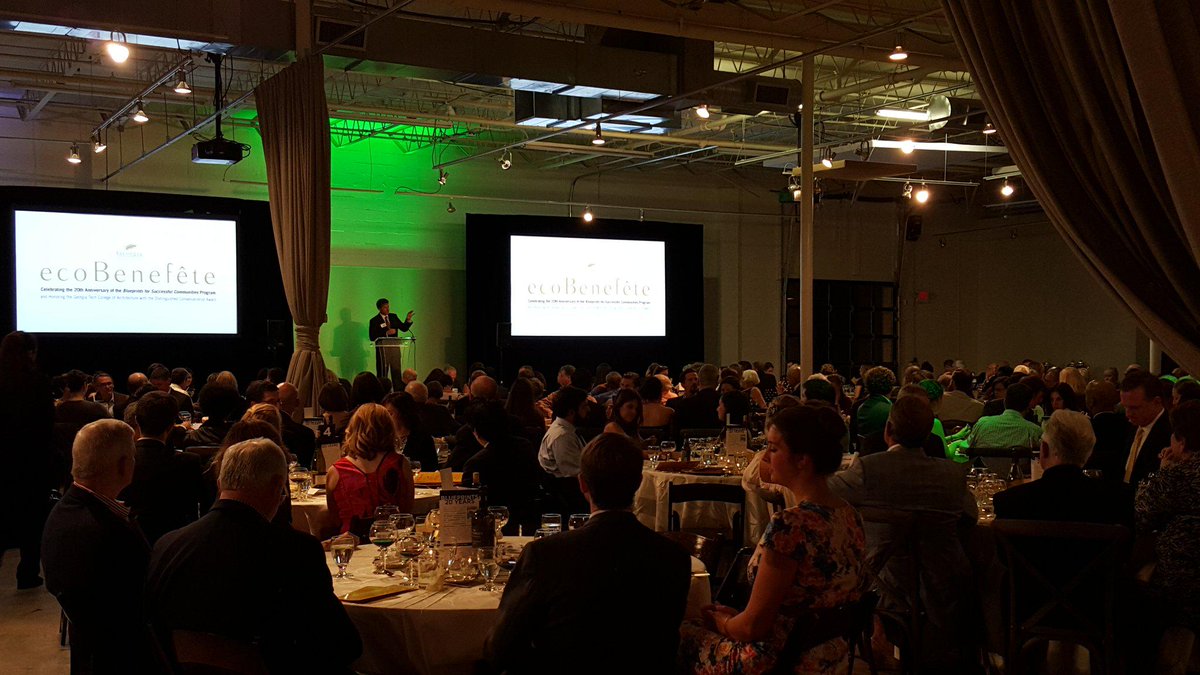 GenGreenATL's tweet photo. @arobertramsay speaking to a packed house on the valuable impact of @GaConservancy across #GA #EcoBenefete http://t.co/9tx6p7MEe2