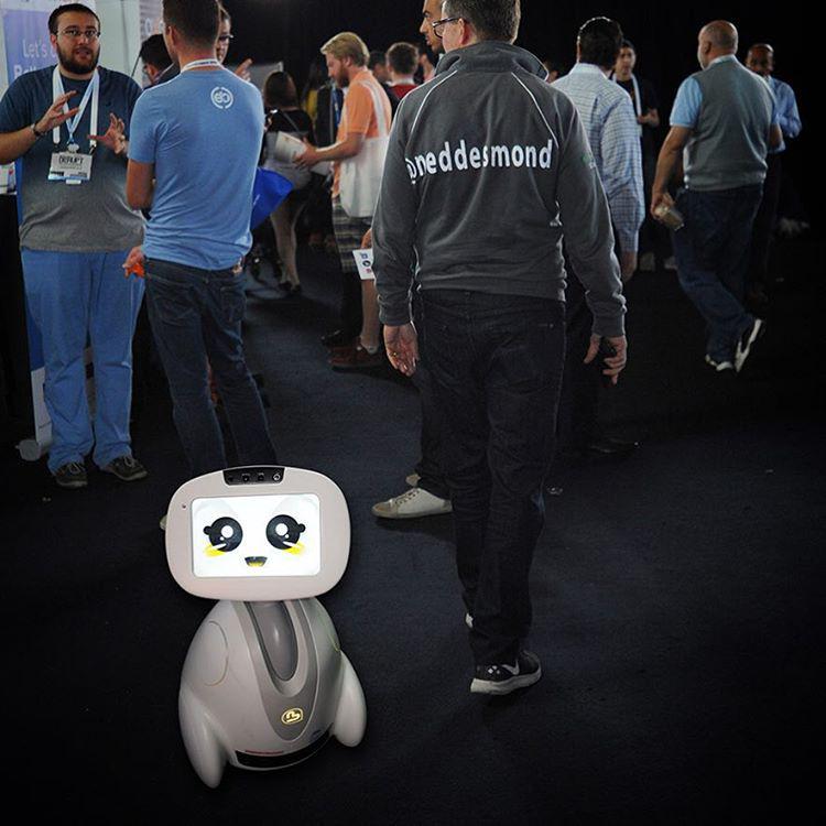 Otherbots's tweet image. Buddy is the cutest robot EVER, but no one is paying attention to him :( #AdoptBuddy #tcDisrupt #DisruptSF #robot #…