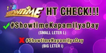 eyaaxxx's tweet image. ✅ #ShowtimeKapamilyaDay 
❌ #ShowtimeKapamiIyaDay

See the difference? 😊