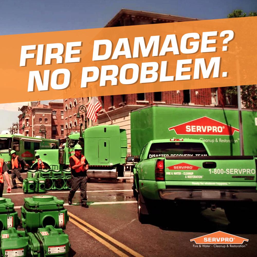 Fire Damage! No one is faster to help. #SERVPRO
