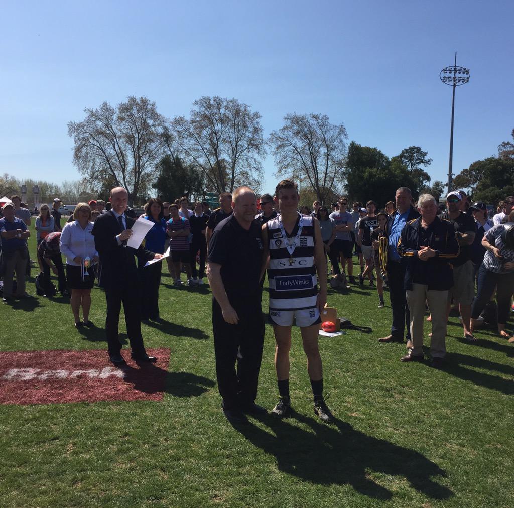 Local First - Bendigo’s Fresh 101FIVE FM (@bendigosbest) on Twitter photo The medal winners in the U18s. Ashman Medal - Angus Schumacher, AFLCV Medal Matt Harvey. Both from <a href="/StrathStorm/">StrathfieldsayeStorm</a> #BFNL The medal winners in the U18s. Ashman Medal - Angus Schumacher, AFLCV Medal Matt Harvey. Both from <a href="/StrathStorm/">StrathfieldsayeStorm</a> #BFNL