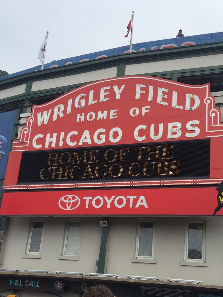 Go Cubs! Too bad we didn't get a win!