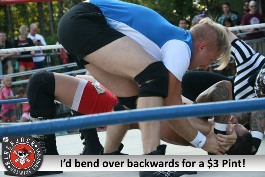 $3 pints ALL DAY at Blackjack for our final weekend in #Raleigh - its dry inside the taproom :-)