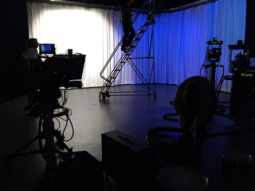 Getting ready to film our #checkerboardkidstv appearance #pinkpunk