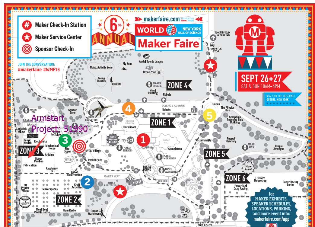 armstart's tweet photo. @CowLoverSecret Here's a more accurate @armstart position at the faire. We're besides the US Patent department exhibi http://t.co/MNWOUD63qi