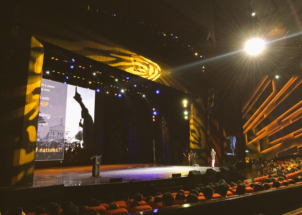 AngelBrigade's tweet photo. At the Social Good Summit! Hello @rapplerdotcom and other Angels here today! #2030NOW http://t.co/xB4woijyKH