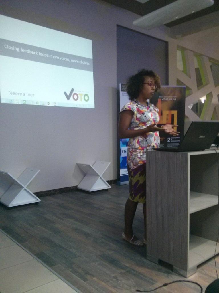 dexwakhu's tweet image. Neema, our first female presenter in today&apos;s @AllVoicesCount #tech4governance competition