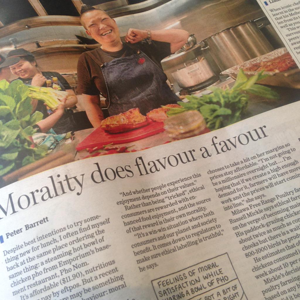 Good to see our faves <a href="/phonomau/">Pho Nom</a>, <a href="/GreenvaleFarm/">Greenvale Farm</a>, <a href="/WarialdaBeef/">Warialda BEEF</a> recognised for amazing ethical hospitality! 👊🏽