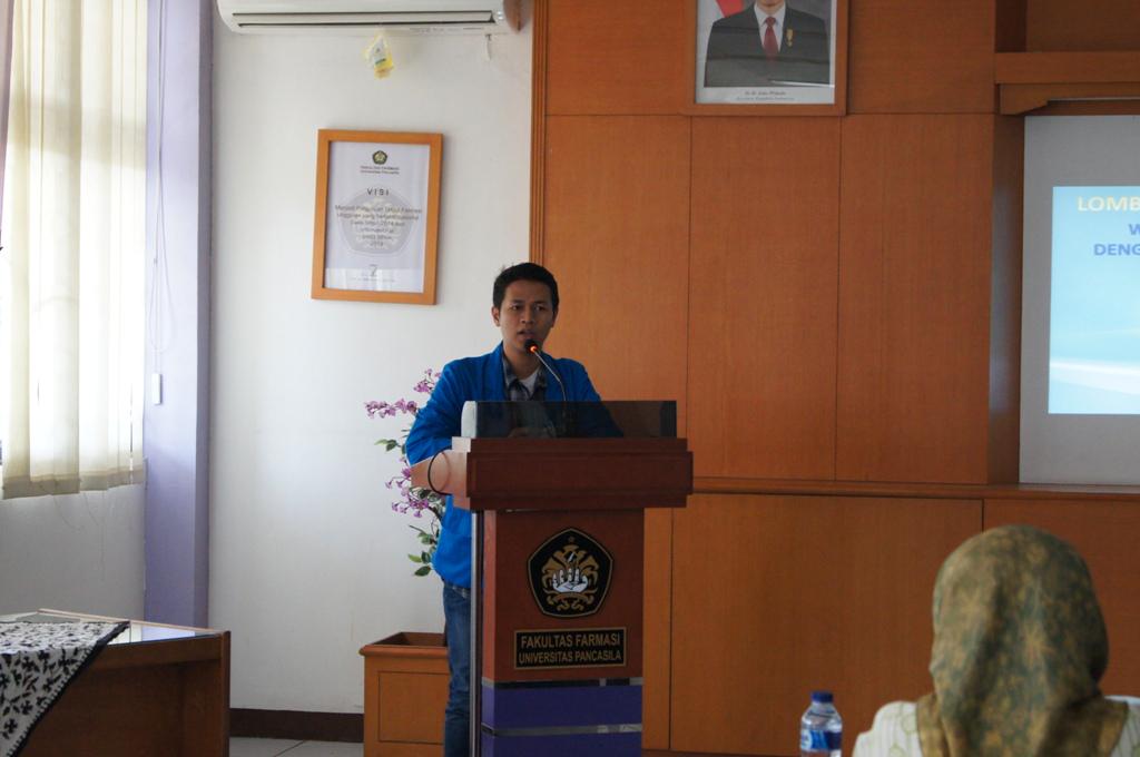 Pemberian kata sambutan oleh Saudara Bagus Muchti Bachtiar selaku Ketua SENAT FFUP