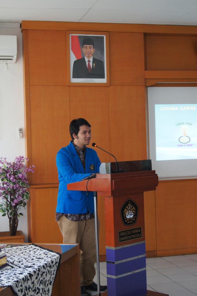 Pemberian kata sambutan oleh Saudara Mohammad Fahmi Syahidin selaku Wakil Ketua BPM FFUP