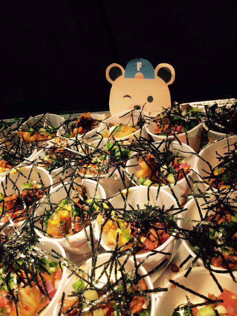FoozeApp's tweet photo. Awesome kimcheese #fries at @KorillaBBQ so #cheesy! #NYUSpoonFoozeMunchieTour #fooze #foozebear #munchies @nyuspoon http://t.co/zC8EIx3bsf