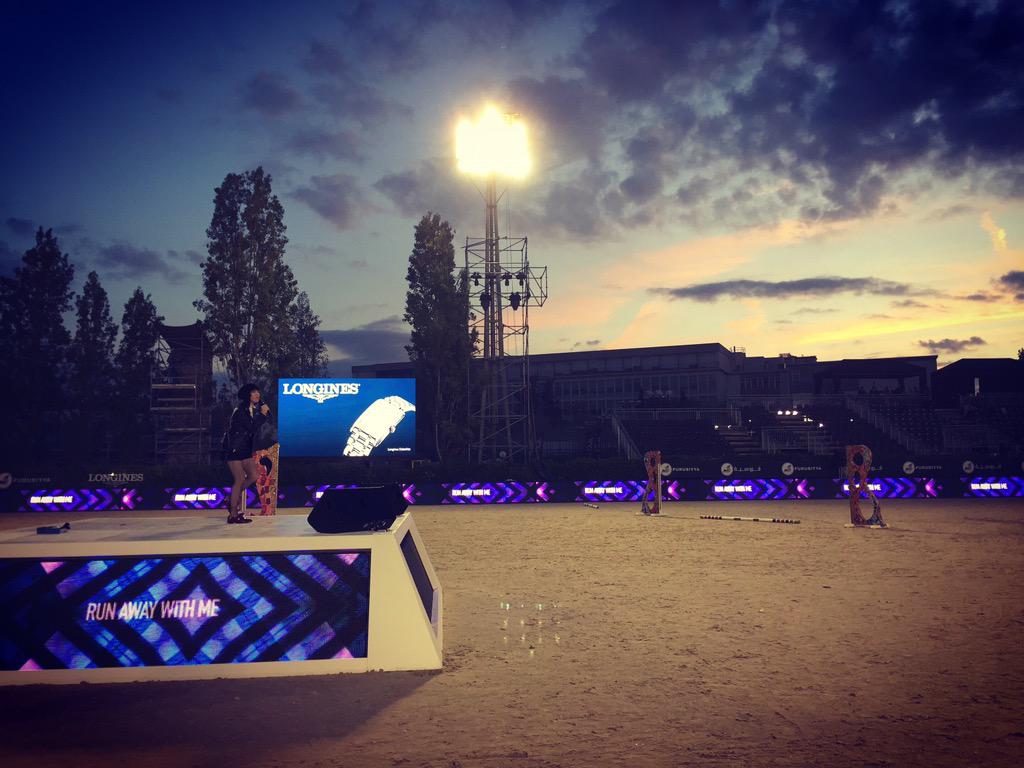 Soundcheck! In Barcelona for the closing ceremony of the Furusiyya FEI Nations Cup Final! #SupportYourNation 🐴 ❤️
