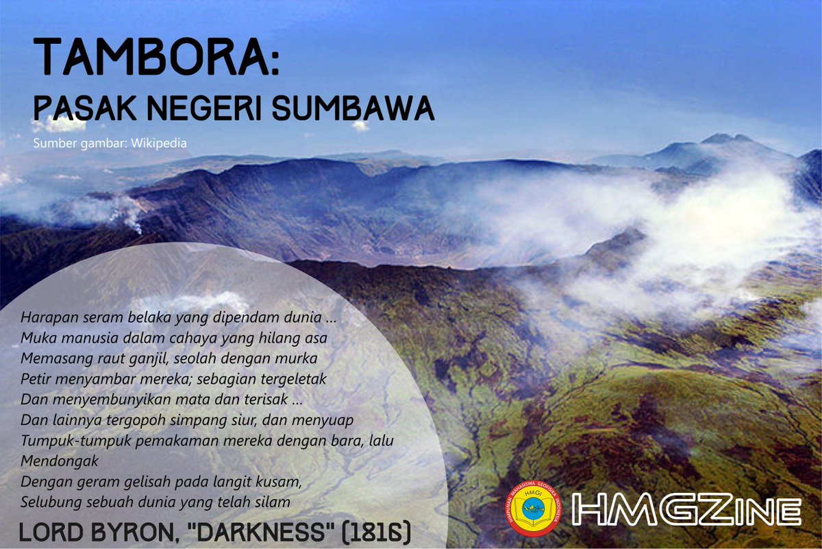 Pingin baca lebih jauh tentang Gunung Tambora? Yuk simak tulisan HMGZine mengenai Tambora di hmgzine.hmgi.or.id/tambora-pasak-…