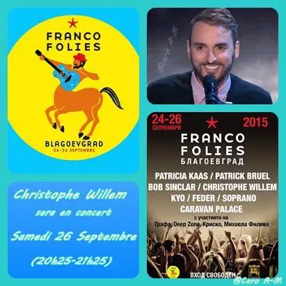 caroline8074's tweet photo. Jour J pour @willemofficiel #FrancosBulgarie @francofolies #Blagoevrad Faites du bruit pour lui๐๐ต๐ถ๐ค๐ต๐ถ๐ http://t.co/vScgTKvfAk