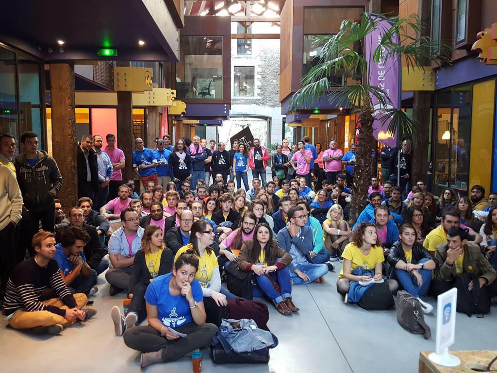 franckytrichet's tweet image. #SWNA : 48h de frictions créatives avec 150 startupers en devenir ! Merci @atlantic2 &amp;amp; mentors en or #NantesDigitalW