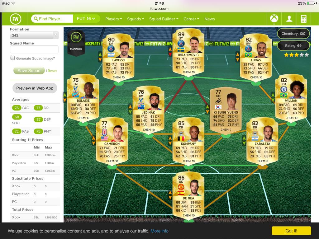 MaxStarn14's tweet photo. Actually a very decent team @CapgunTom 🔥 http://t.co/VqAFonXeUo