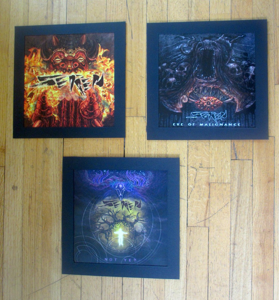 chrisloge's tweet photo. my art prints have arrived! here's the first three pieces that I made for @SerenMetal #metal #albumart #illustration http://t.co/21Em59AGvT