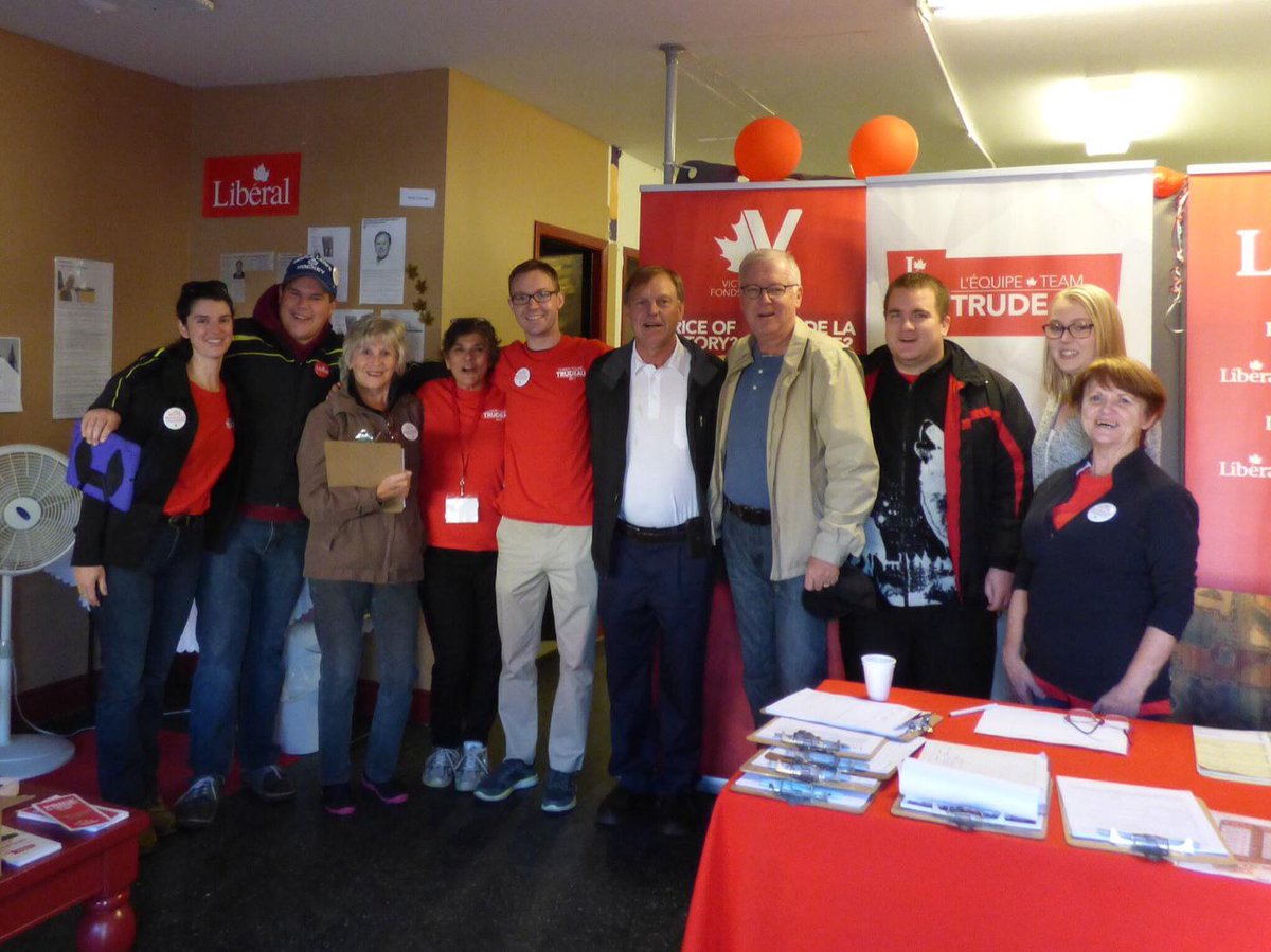 Great day canvassing in Lindsay w Rick and a Terry Johnson and a posse of amazing volunteers #realchange