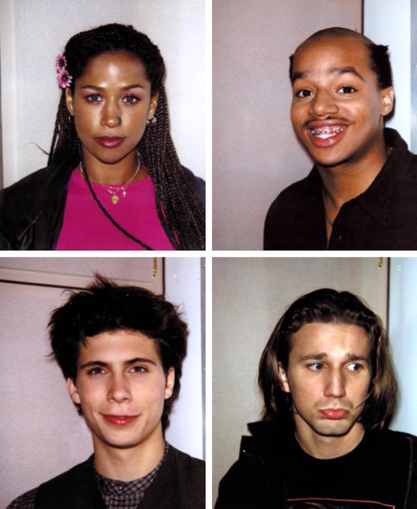 Behind the scenes polaroids from Clueless.