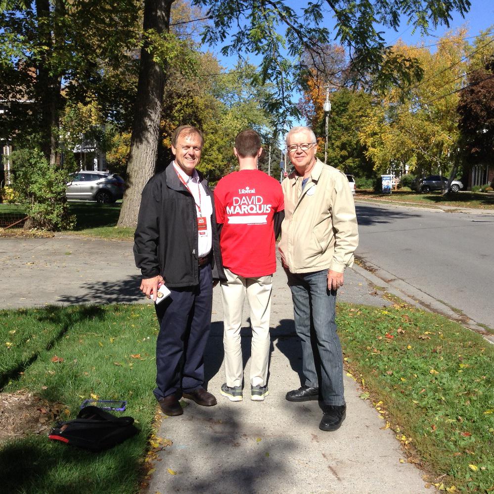 Our young Liberal volunteers really enjoyed canvassing with former MPP Rick Johnson today.