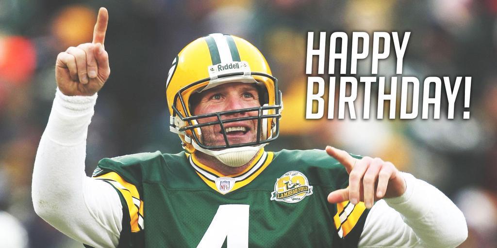 Happy birthday Brett Favre! 