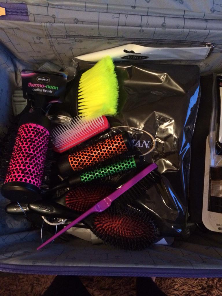 Getting my kit ready for <a href="/DenmanBrush/">Denman Brush</a> stage wooooo getting excited 😁😁