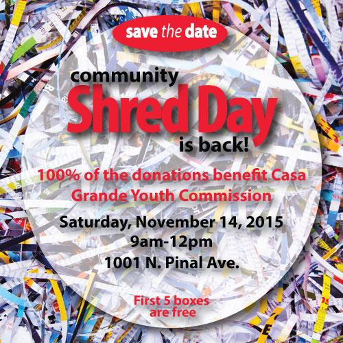 FirstAmericanCU's tweet photo. #Savethedate join us on Saturday, November 14, 2015 for #CommunityShredday #Firstamericancu Stay tuned for more info! http://t.co/v6GnuUrr44