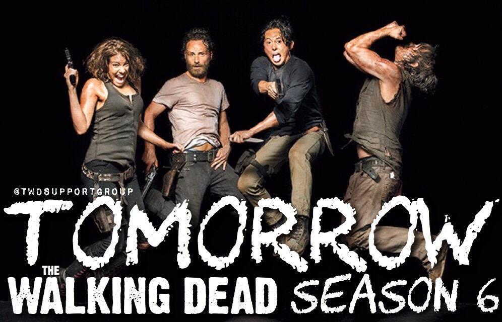TOMORROW! 

💀👣🙌🏻👣💀

#TWDSeason6 
#TheWalkingDead  
#TheWalkingDeadPremiere 
<a href="/WalkingDead_AMC/">The Walking Dead</a>