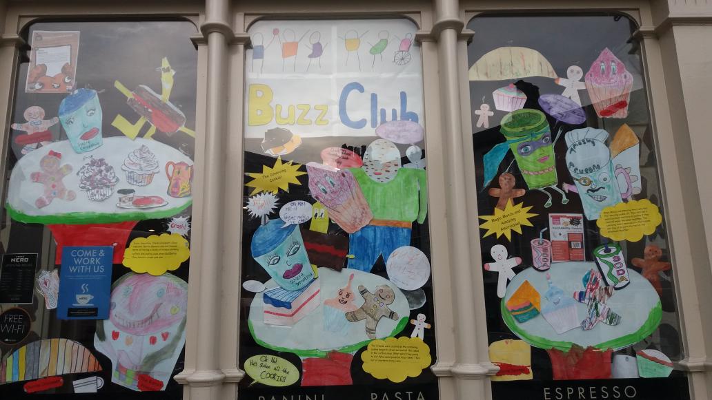 fsduckers's tweet photo. @LeonardCheshire Great display from Kendal Youthability @comicartfest #windowstrail #buzzclub Get voting people!! http://t.co/n9raRtN6bk