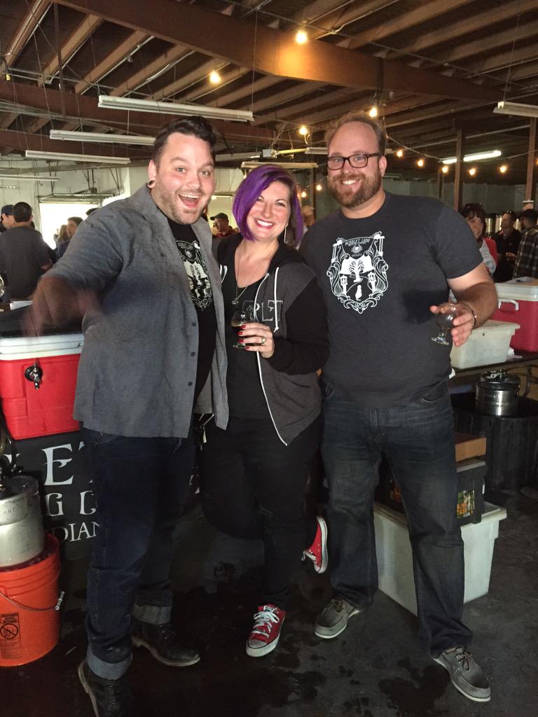 ScarBrewEilise's tweet photo. So happy to pour @TheEmptyCan barrel aged milk stout from @ScarletLaneBrew #bobfest2015 http://t.co/8NFnmUtR9r