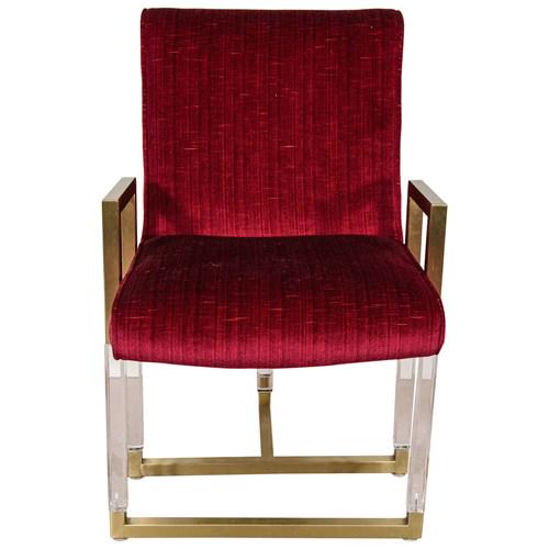 NYShowplace's tweet image. Look no further for #ModDecor #Furniture! This #CharlesHollisJones #Red #Brass and #Lucite #Armchair is at #Showplace