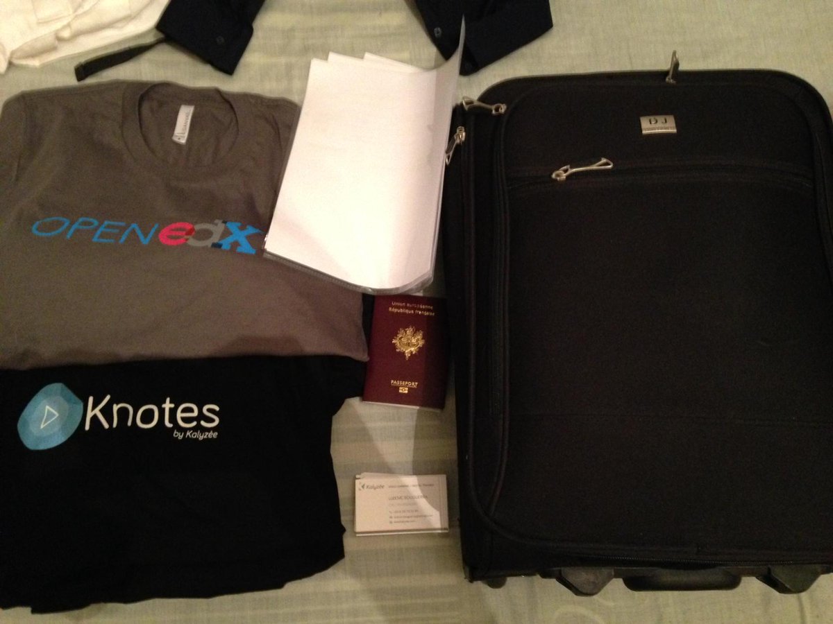 LBouguerra's tweet image. Checklist for #openedxcon completed ! Departure tomorrow. @Kalyzee  #knotes #boston