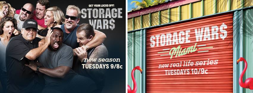StorageWarsAETV's tweet photo. TUESDAYS NIGHT ONLY ON @AETV:

#StorageWars at 9/8c. &amp; #StorageWarsMiami at 10/9c. http://t.co/94FbITmsc5