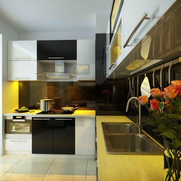 ديكور اليوم ! on Twitter "مطبخ وردي مفتوح على غرفة طعام ،، تصميم