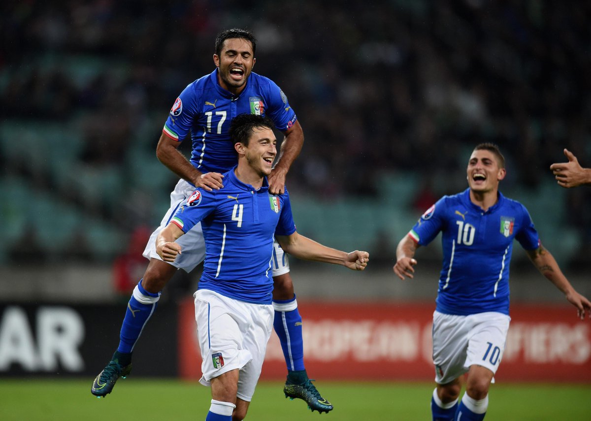 Matteo Darmian realizza il suo primo gol in nazionale firmando il definitivo 1-3.