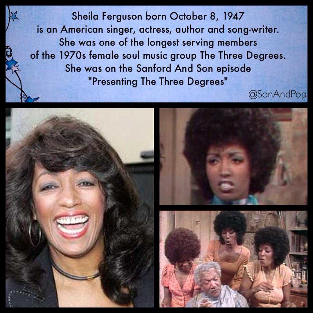 Happy Birthday(October 8) to Sheila Ferguson. 
