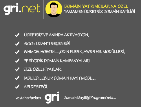 Domain bayiliği programımız için başvurular alınmaya başladı.
Detaylar için: gri.net/domain-bayiligi

#domain #gri