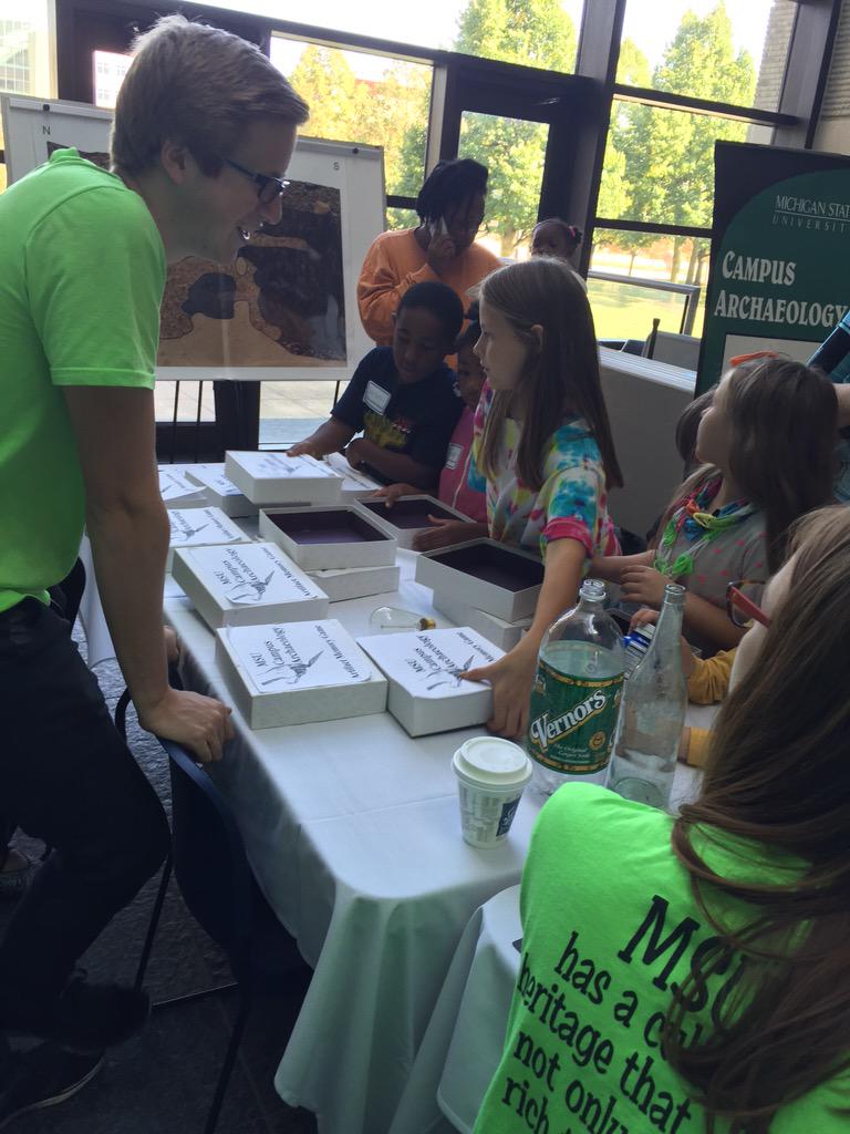 capmsu's tweet photo. The artifact matching game is always a hit. #miarch2015 http://t.co/Yu2BMeZ5Ye