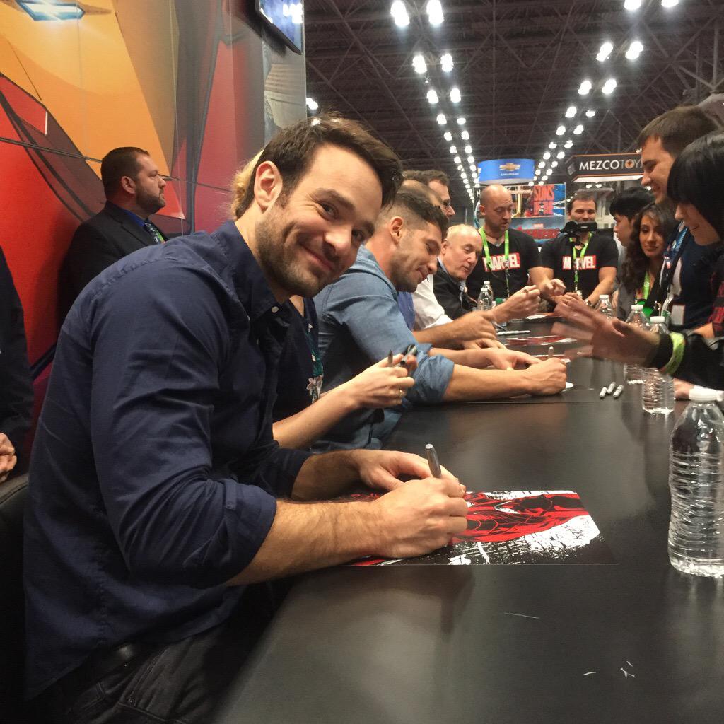 Netflix (@netflix) on Twitter photo Welcome to #HellsKitchen. Worlds colliding at #NYCC <a href="/Daredevil/">Daredevil</a> <a href="/JessicaJones/">Jessica Jones</a> #LukeCage #CharlieCox <a href="/Krystenritter/">krysten ritter</a> Welcome to #HellsKitchen. Worlds colliding at #NYCC <a href="/Daredevil/">Daredevil</a> <a href="/JessicaJones/">Jessica Jones</a> #LukeCage #CharlieCox <a href="/Krystenritter/">krysten ritter</a>