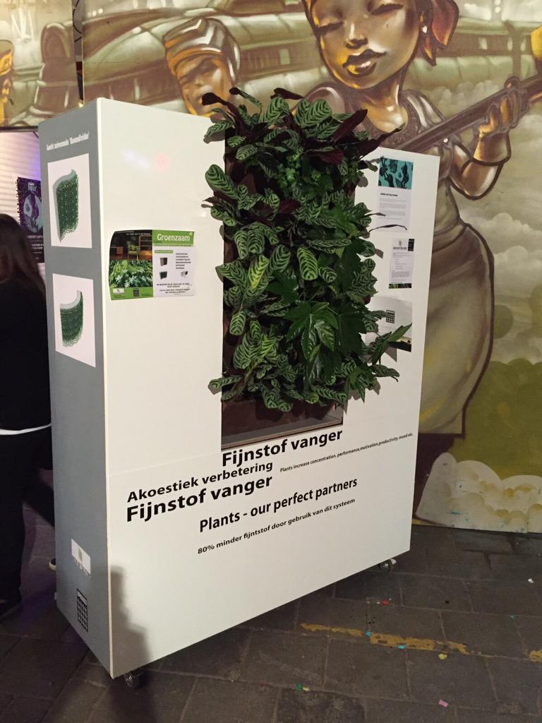 CoverupLabel's tweet image. Fijnstofvanger, optimale akoestiek, ziekte reducerend #groenzaamdenieuweduurzaam