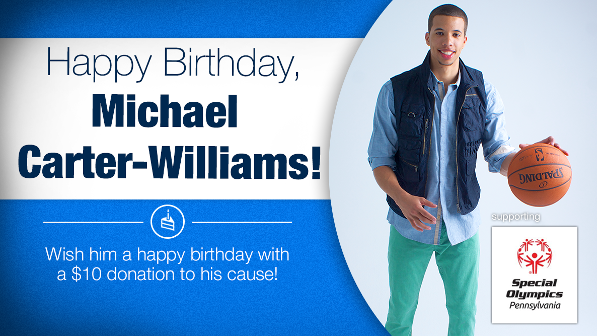 Happy Birthday Wish him a happy birthday with a $10 donation to 